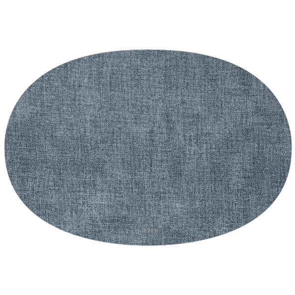 Салфетка подстановочная овальная двухсторонняя fabric, синяя