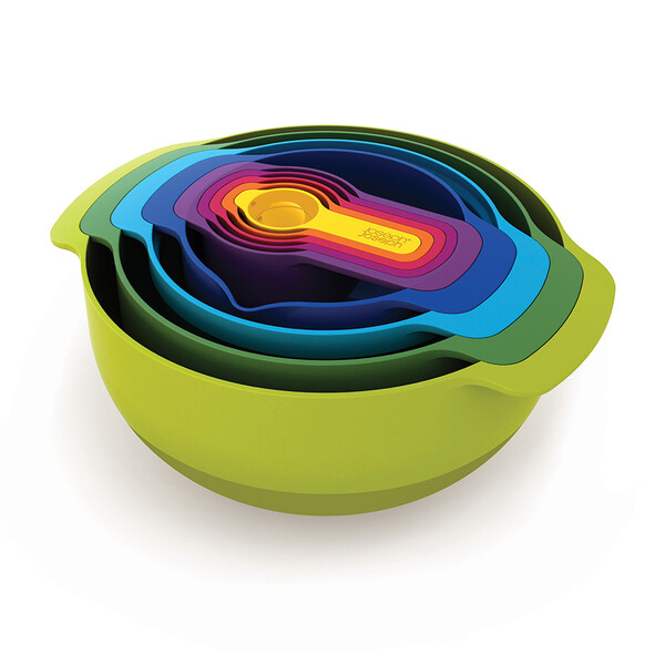 Набор мисок nest plus, разноцветный, 9 шт.