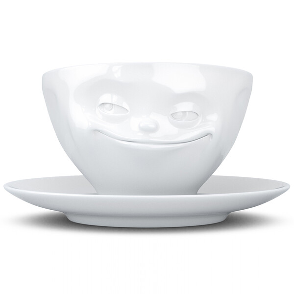 Чайная пара grinning, 200 мл, белая