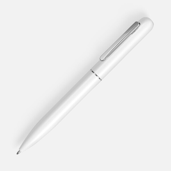 Ручка шариковая Scribo, матовая белая