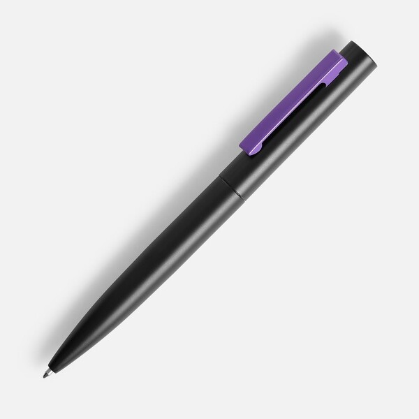 Ручка шариковая Inkolor, черная с фиолетовым
