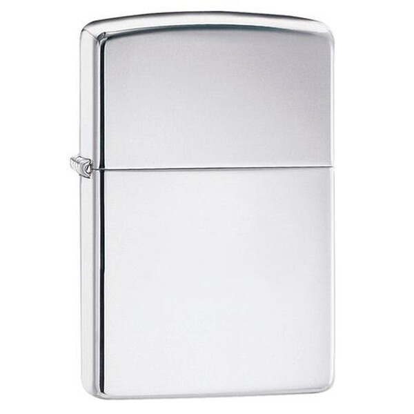 Зажигалка ZIPPO Armor™ c покрытием Глянцевый хром | High Polish Chrome, латунь/сталь, серебристая, 38x13x57 мм