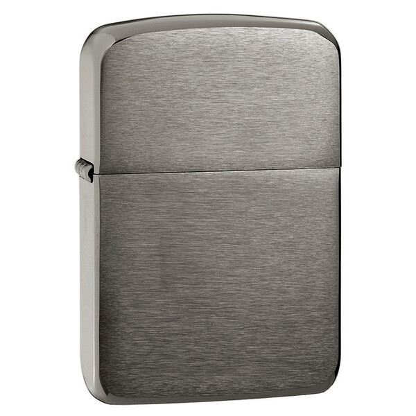 Зажигалка ZIPPO Реплика 1941 года с покрытием черный лед | 1941 Replica™ Black Ice ®, латунь/сталь, чёрная, глянцевая, 38x13x57 мм