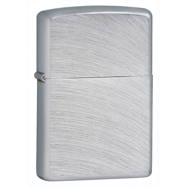 Зажигалка ZIPPO классическая хромированная с дугообразным узором | Classic Chrome Arch, латунь/сталь, серебристая, матовая, 38x13x57 мм