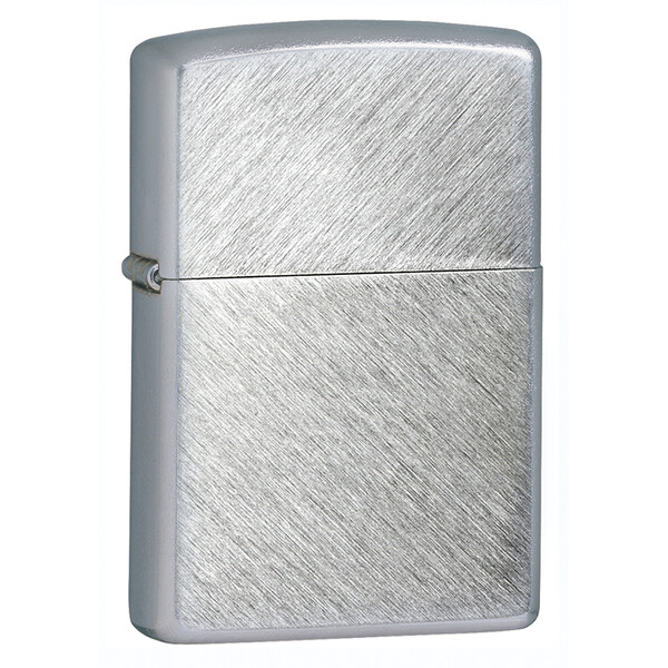Зажигалка ZIPPO классическая с узором Елочка | Herringbone Sweep, латунь/сталь, серебристая, матовая, 38x13x57 мм