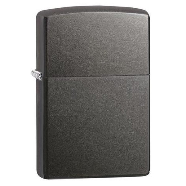 Зажигалка ZIPPO классическая с темно-серым покрытием | Classic Gray Dusk, латунь/сталь, серая, матовая, 38x13x57 мм