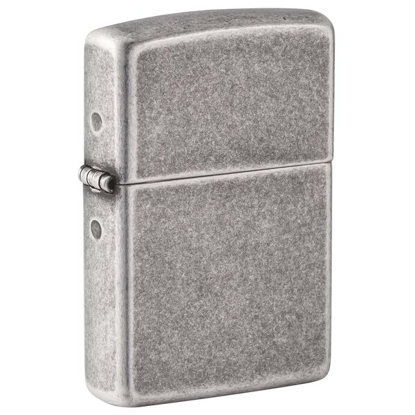 Зажигалка ZIPPO Armor® c античным серебристым покрытием | Antique Silver, латунь/сталь, серебристая, 38x13x57 мм