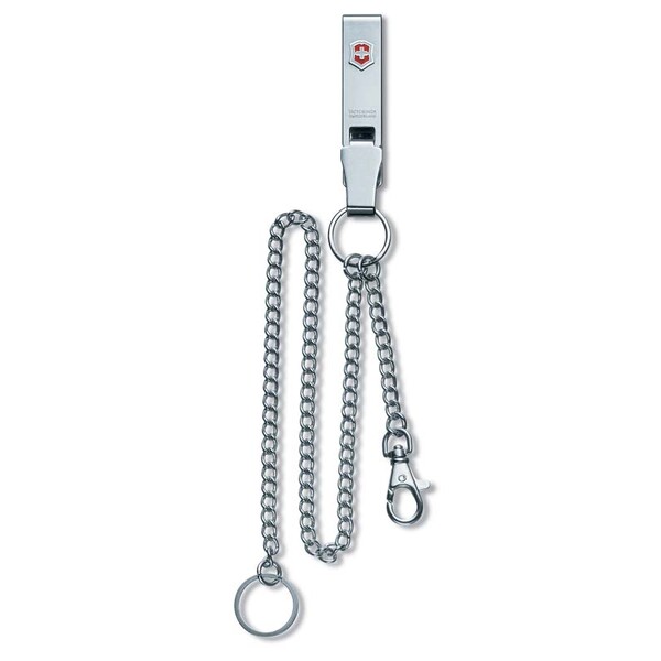 Подвеска на ремень VICTORINOX "Multiclip", с короткой и длинной цепочкой, металлическая