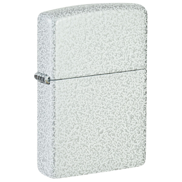 Зажигалка ZIPPO классическая с ледяным покрытием | Classic Glacier, латунь/сталь, белая, матовая, 38x13x57 мм