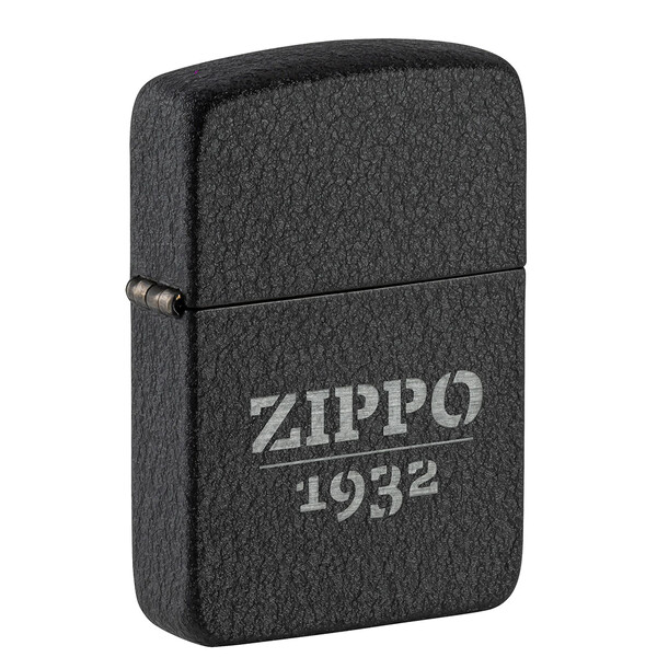 Зажигалка ZIPPO Реплика 1941 года с черным покрытием с кракелюром | 1941 Replica™ Black Crackle, латунь/сталь, черная, матовая, 38x13x57 мм