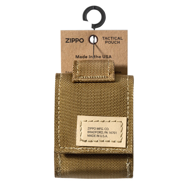 Чехол ZIPPO для широкой зажигалки,нейлон,с нейлоновым фиксатором на ремень, песочный