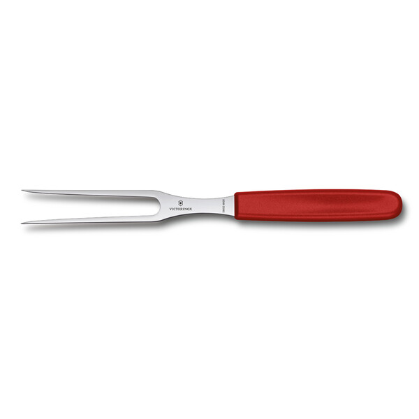 Вилка разделочная VICTORINOX 15 см, красная, в картонном блистере
