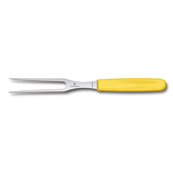 Вилка разделочная VICTORINOX 15 см, жёлтая, в картонном блистере