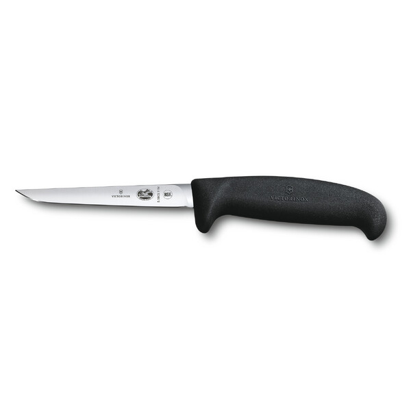 Нож для птицы VICTORINOX Fibrox с лезвием 11 см и рукоятью среднего размера, чёрный