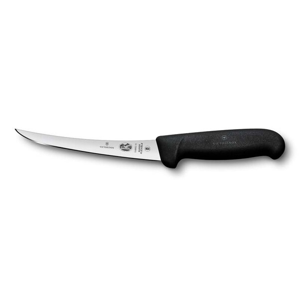 Нож обвалочный VICTORINOX Fibrox, супергибкое лезвие 15 см, чёрный