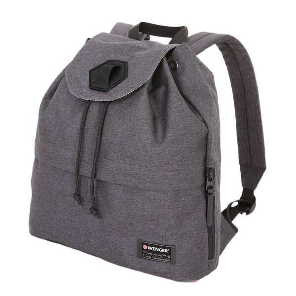 Рюкзак WENGER 13'', cерый, ткань Grey Heather/ полиэстер 600D PU, 33х13х39 см, 16 л