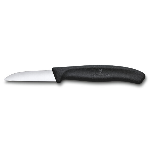 Нож для овощей и фруктов VICTORINOX SwissClassic с прямым лезвием 6 см, чёрный