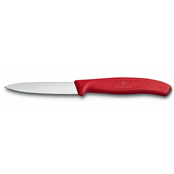 Нож для овощей VICTORINOX SwissClassic, 8 см, с заострённым кончиком, красный