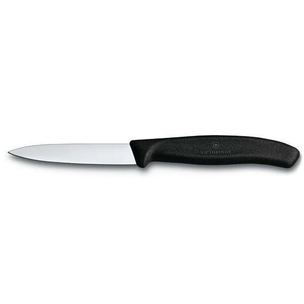 Нож для овощей VICTORINOX SwissClassic, 8 см, с заострённым кончиком, чёрный