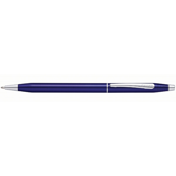 Шариковая ручка CROSS коллекция «ВЕЧНАЯ КЛАССИКА | CENTURY CLASSIC» Translucent Blue Lacquer, цвет ярко-синий