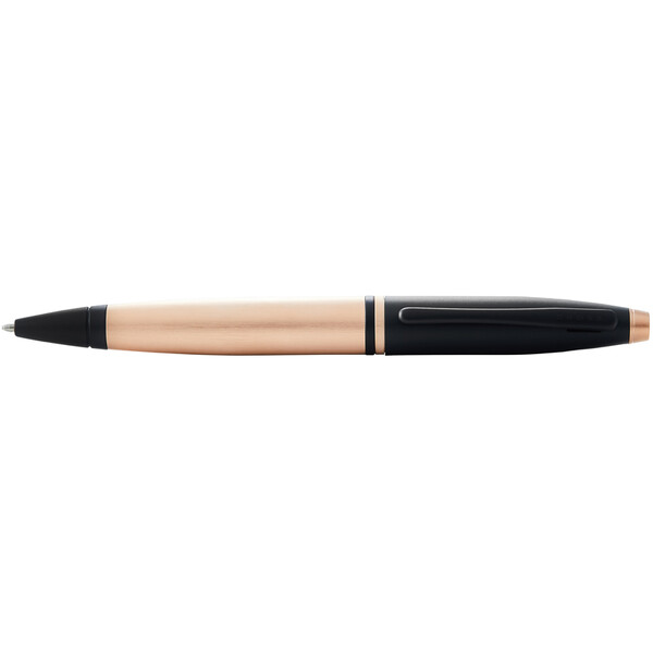 Шариковая ручка CROSS коллекция «КАЛЕ | CALAIS» Brushed Rose Gold Plate and Black Lacquer