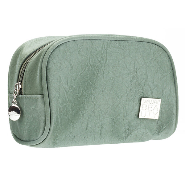 Косметичка Dewal Beauty серия "Прованс", зеленая, 19х9х11