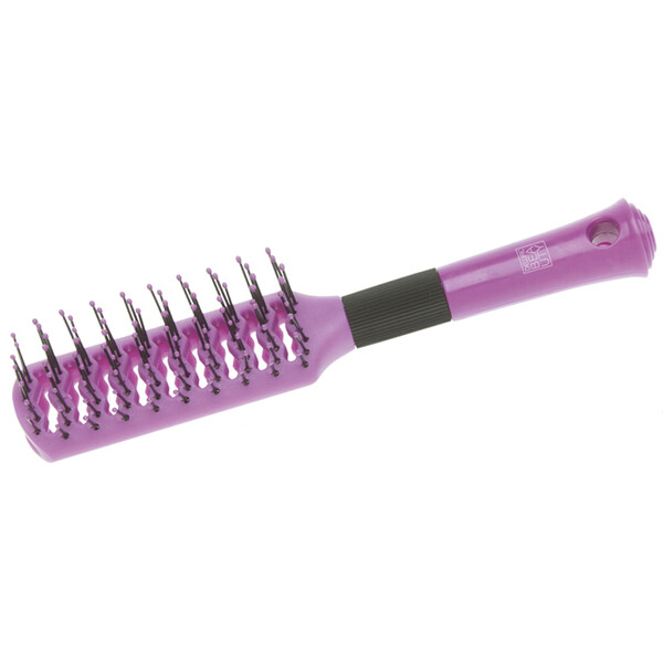 Расческа Dewal Beauty серия "Индиго" продувная с пластиковым штифтом, прямоугольная