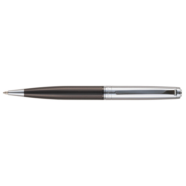 Ручка шариковая Pierre Cardin коллекция «ЛЕВ | LEO», цвет - серебристый и коричневый. Упаковка B-1