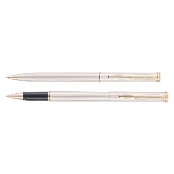 Набор Pierre Cardin коллекция «ПАРА | PEN&PEN» : ручка шариковая + роллер. Цвет - серебристо-бежевый. Упаковка Е.