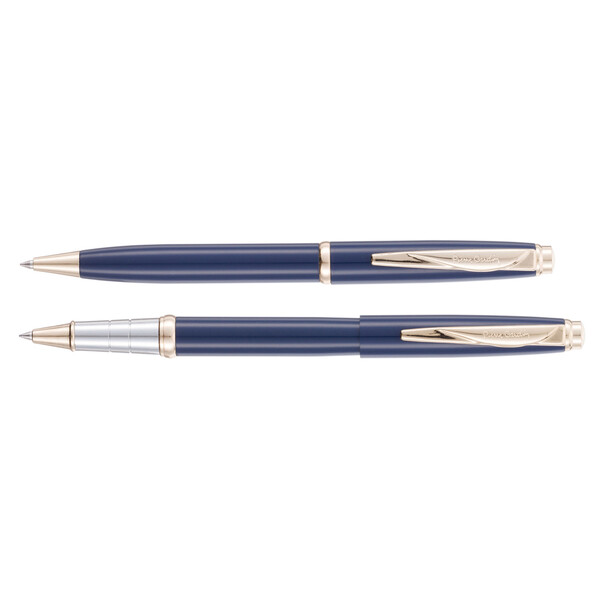 Набор Pierre Cardin коллекция «ПАРА | PEN&PEN» : ручка шариковая + роллер. Цвет - синий. Упаковка Е.