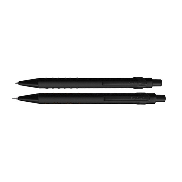 Набор Pierre Cardin коллекция «ПАРА | PEN&PEN»: ручка шарик. + механич. карандаш. Цвет - черн. матовый. Упаковка Е-3n