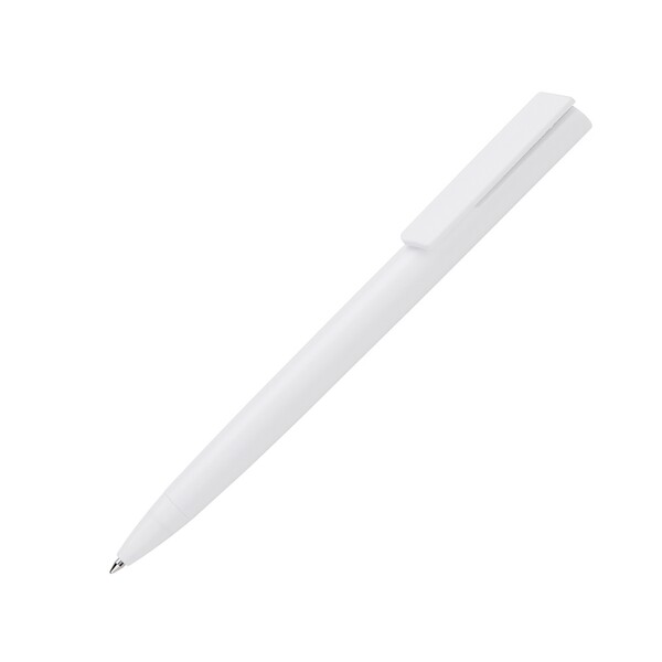 Ручка пластиковая шариковая "Taper Solid", матовый белый