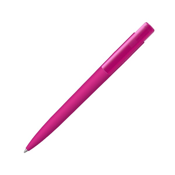 Шариковая ручка "RECYCLED PET PEN PRO K transparent GUM" soft-touch, розовый