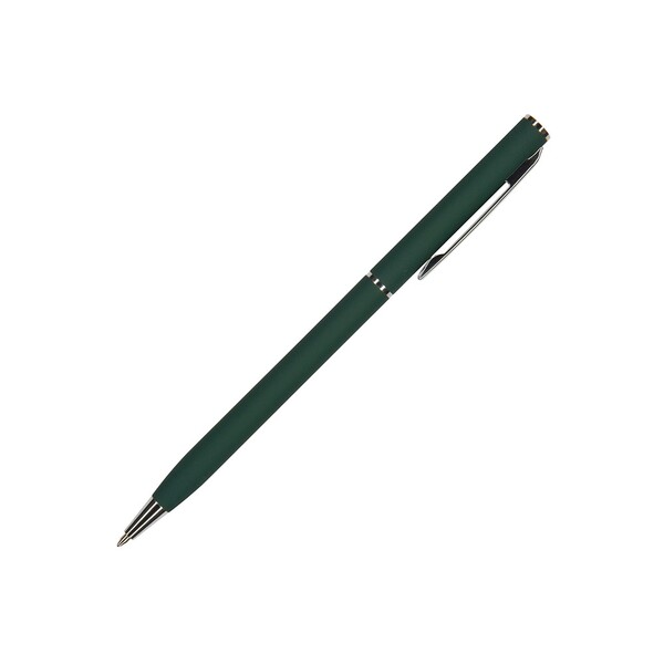 Ручка шариковая автоматическая BrunoVisconti® "PALERMO" цвет корпуса зеленый, soft-touch, 0.7 мм