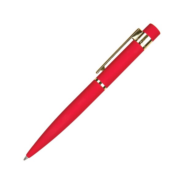 Ручка шариковая автоматическая BrunoVisconti "VERONA" цвет корпуса красный, soft-touch, 1 мм, синяя