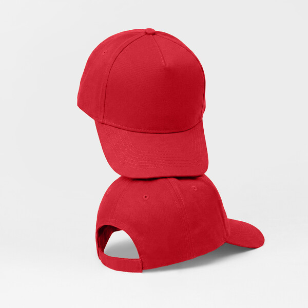 Бейсболка "Mix" 5-ти панельная 180 гр, красный