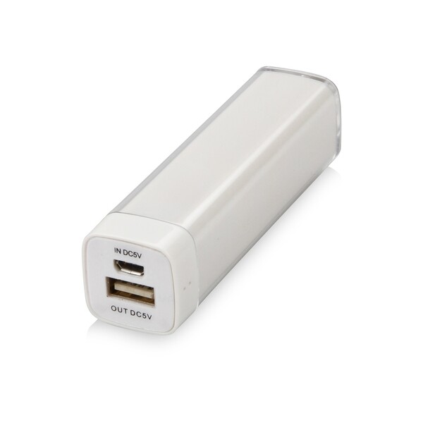 Портативное зарядное устройство "Ангра", 2200 mAh, белый