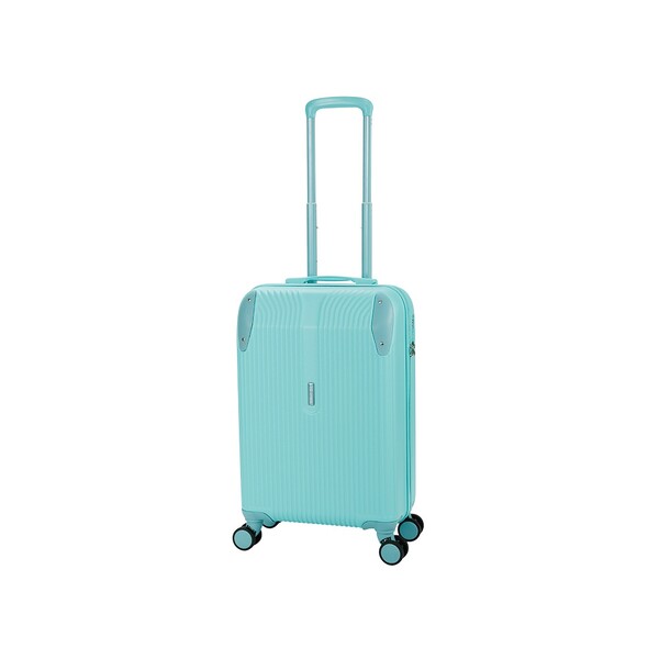 Чемодан TORBER В Отпуск, бирюзовый, ABS-пластик, 41 х 25 х 61 см, 48 л, 2,7 кг