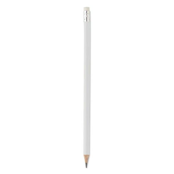 Natural pencil with eraser