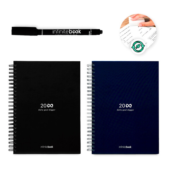Набор для начинающих INFINITE PLANNER A5. в комплект входит A5INFINITE дневник, набор для чистки, маркер и держатель.