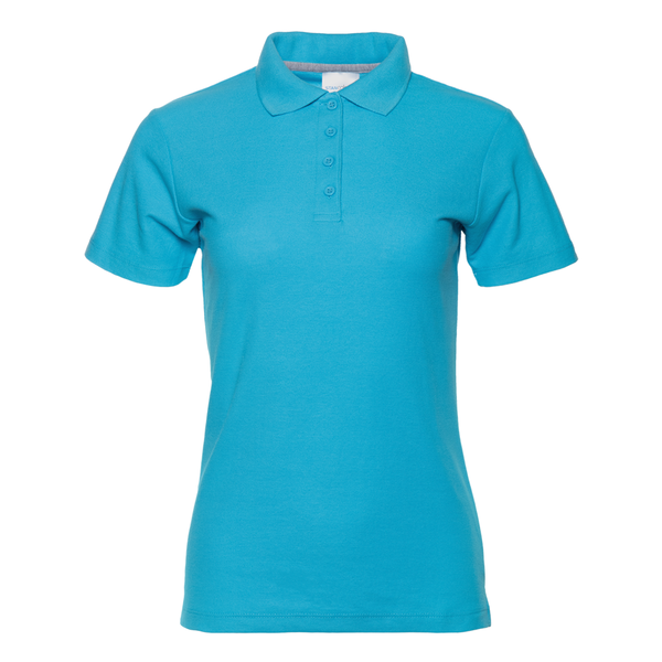 Рубашка поло женская STAN хлопок/полиэстер 185, 04WL, Бирюзовый,  (32)  (42/XS)