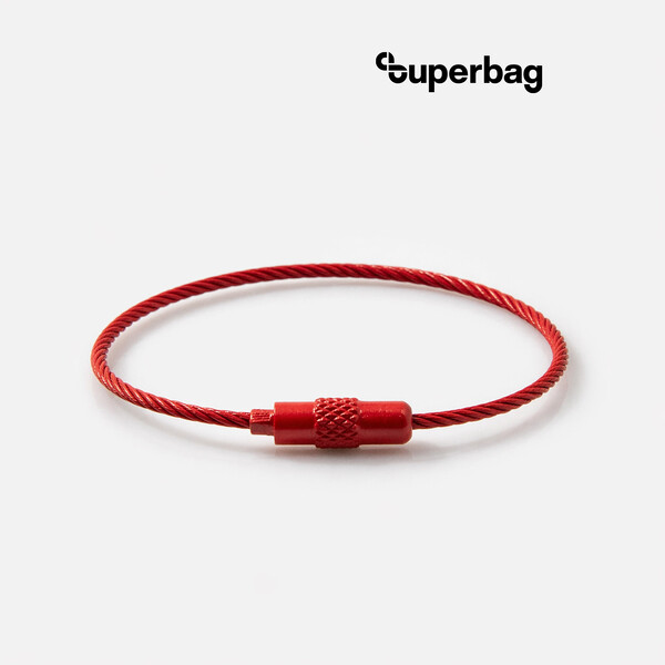 Тросик-кольцо Ring для обвеса, L=15см (красный)
