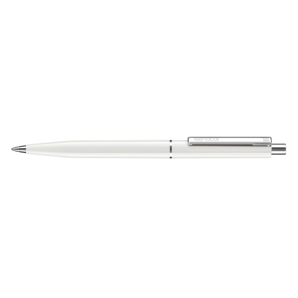 Шариковая авторучка Senator  с металлическими деталями "Point Polished" (Белый)